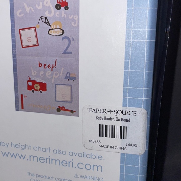 NWT. Baby Boy binder on board. 11x11” - Picture 3 of 6
